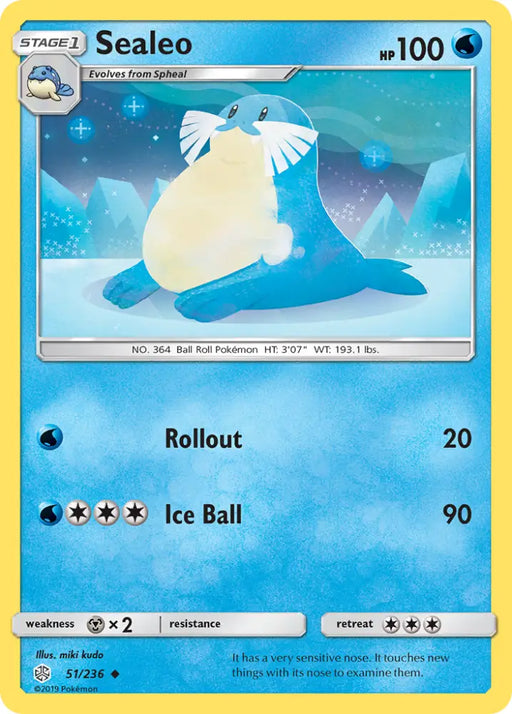 Sealeo (51/236) [Sun & Moon: Cosmic Eclipse] - Pokemon Single