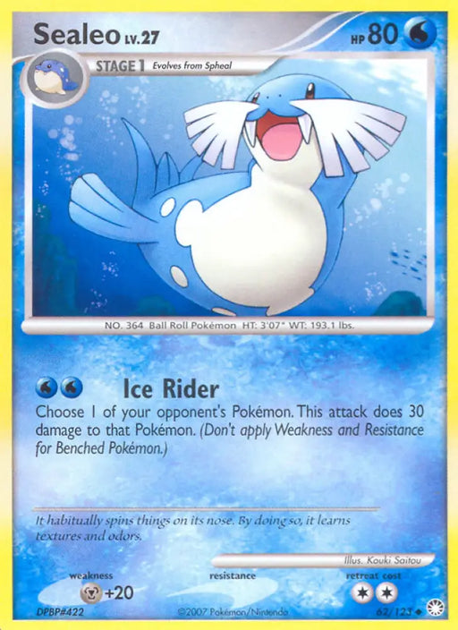 Sealeo (62/123) [Diamond & Pearl: Mysterious Treasures] - Pokemon Single