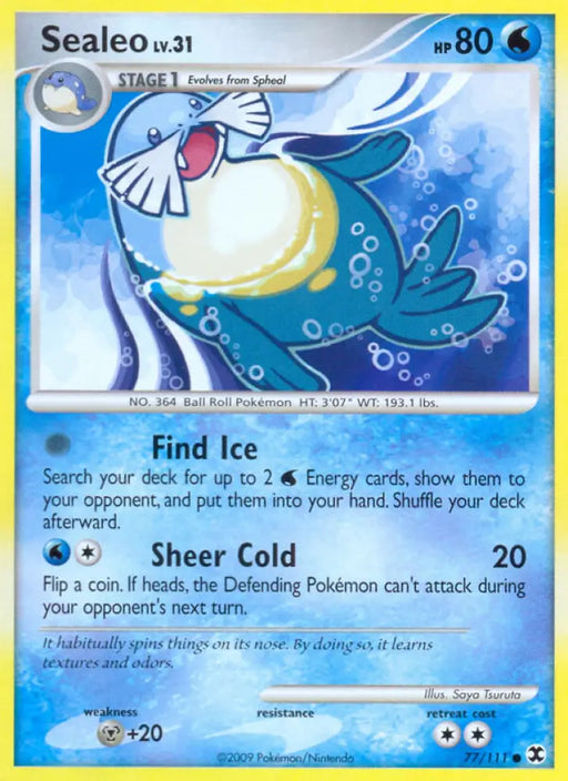 Sealeo (77/111) [Platinum: Rising Rivals] - Pokemon Single