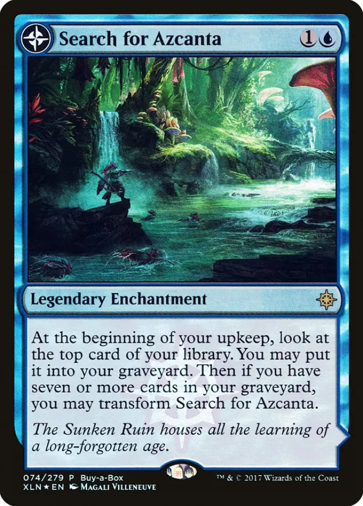 Search for Azcanta // Azcanta the Sunken Ruin (Buy-A-Box) [Ixalan Treasure Chest] - MTG Single