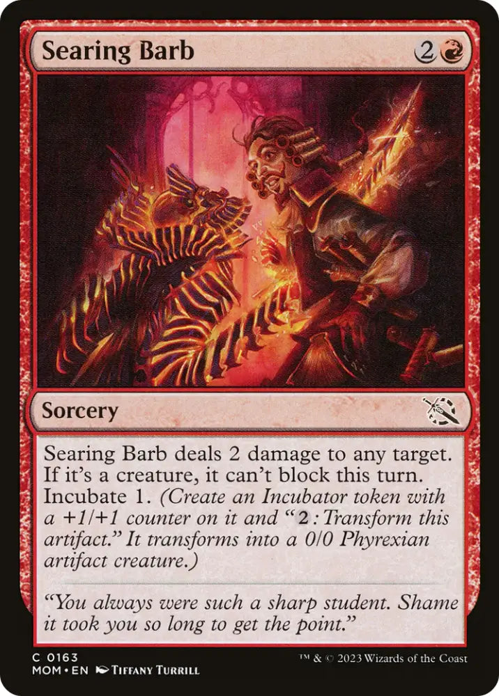 Searing Barb [March of the Machine] - MTG Single
