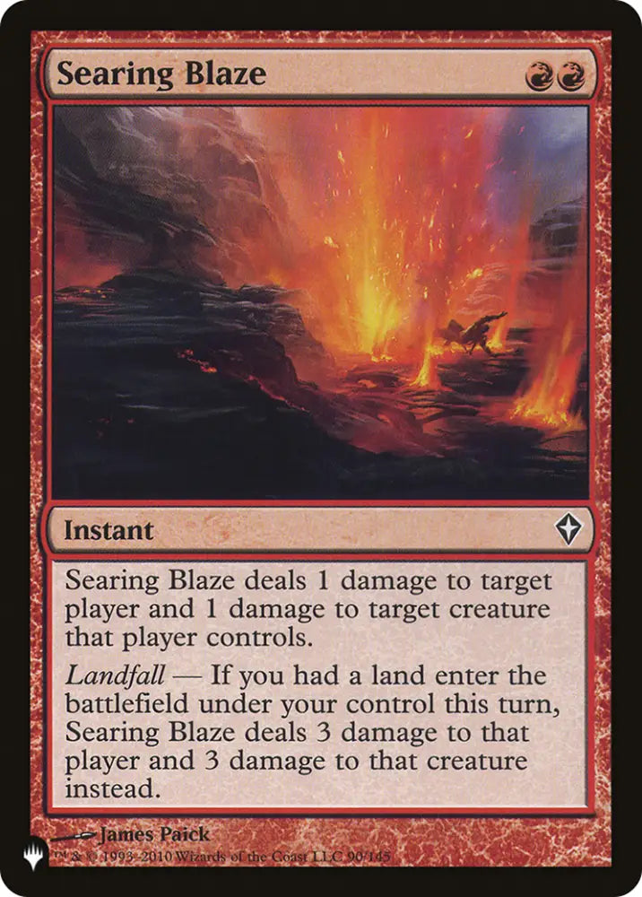 Searing Blaze [The List] - MTG Single