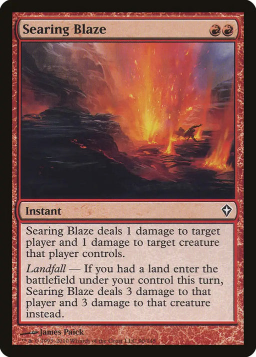 Searing Blaze [Worldwake] - MTG Single