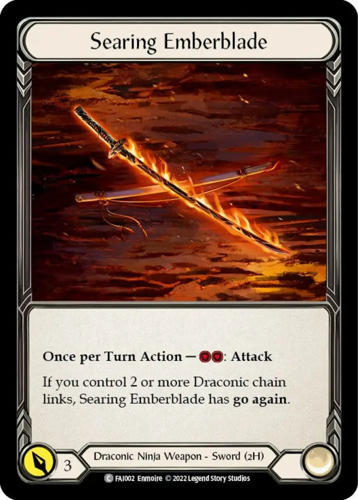 Searing Emberblade [Uprising] (Fai Blitz Deck) - Flesh And Blood Single