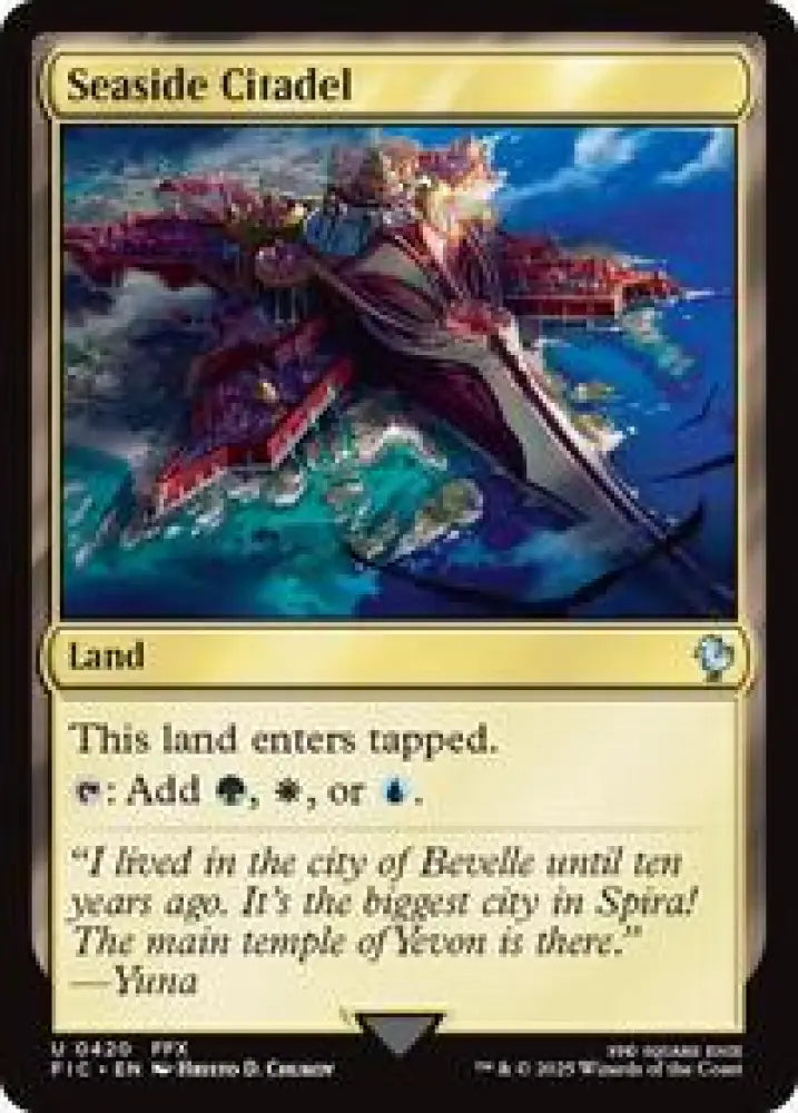 Seaside Citadel (Surge Foil) (420) [Final Fantasy Commander]