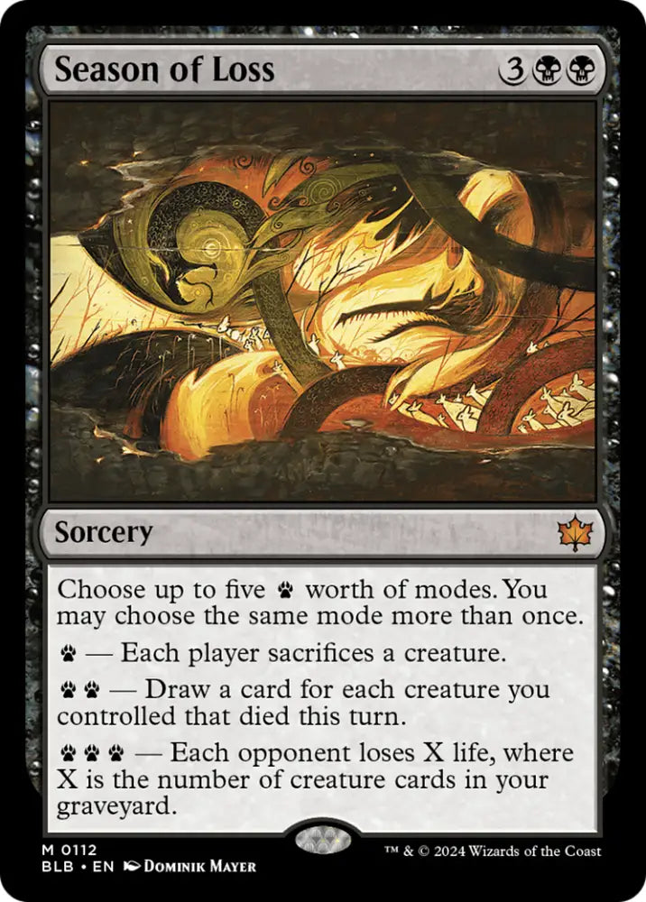 Season of Loss [Bloomburrow] - MTG Single