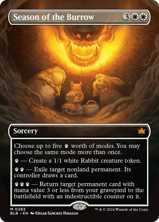 Season of the Burrow (Borderless) [Bloomburrow] - MTG Single