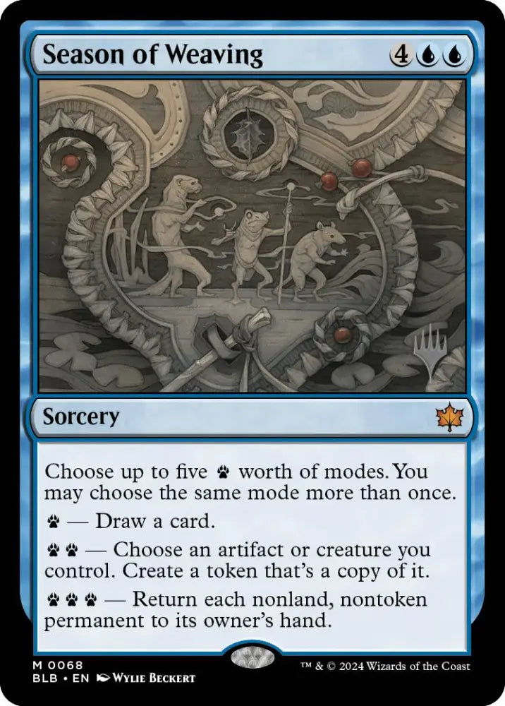 Season of Weaving (Promo Pack) [Bloomburrow Promos] - MTG Single