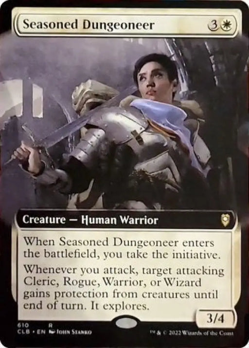 Seasoned Dungeoneer (Extended Art) [Commander Legends: Battle for Baldur’s Gate] - MTG Single