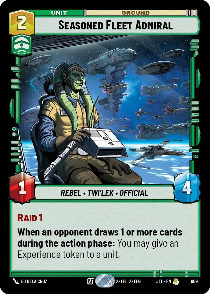 Seasoned Fleet Admiral (Foil) (609) [Jump to Lightspeed] - Star Wars: Unlimited Single