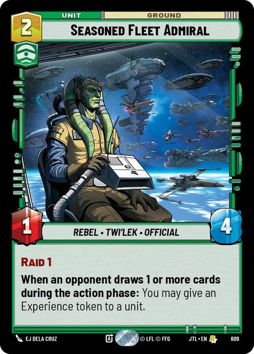 Seasoned Fleet Admiral (Foil) (609) [Jump to Lightspeed] - Star Wars: Unlimited Single