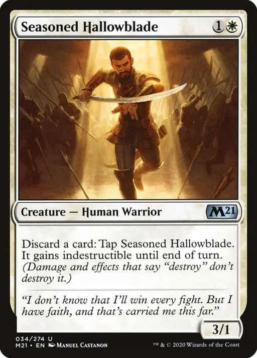 Seasoned Hallowblade [Core Set 2021] - MTG Single
