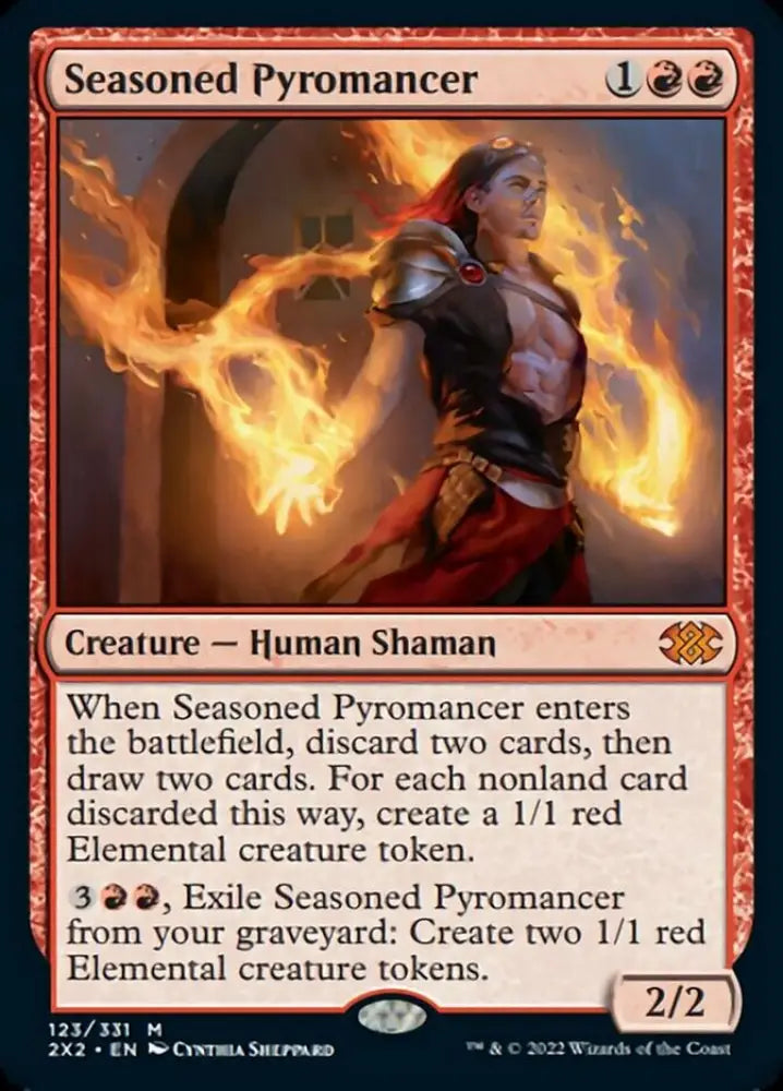 Seasoned Pyromancer [Double Masters 2022] - MTG Single