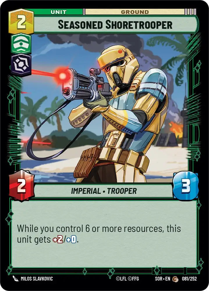 Seasoned Shoretrooper (081/252) [Spark of Rebellion] - Star Wars: Unlimited Single