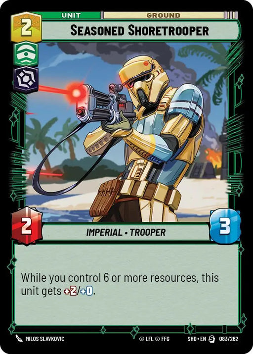 Seasoned Shoretrooper (083/262) [Shadows of the Galaxy] - Star Wars: Unlimited Single