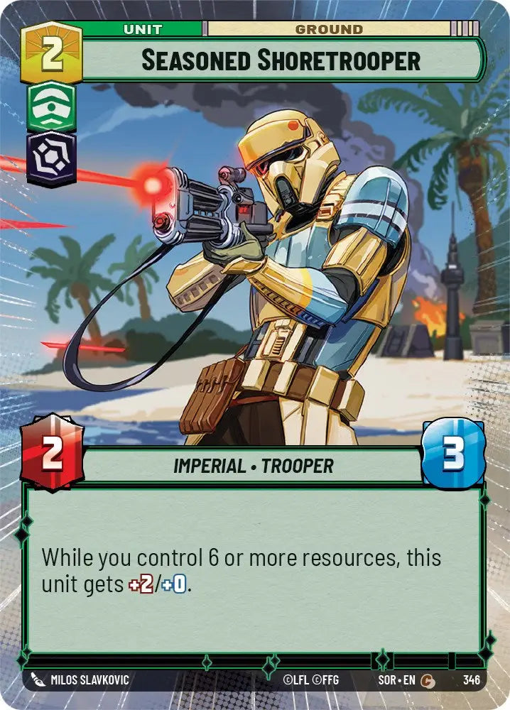 Seasoned Shoretrooper (Hyperspace) (346) [Spark of Rebellion] - Star Wars: Unlimited Single