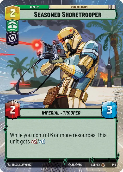 Seasoned Shoretrooper (Hyperspace) (346) [Spark of Rebellion] - Star Wars: Unlimited Single