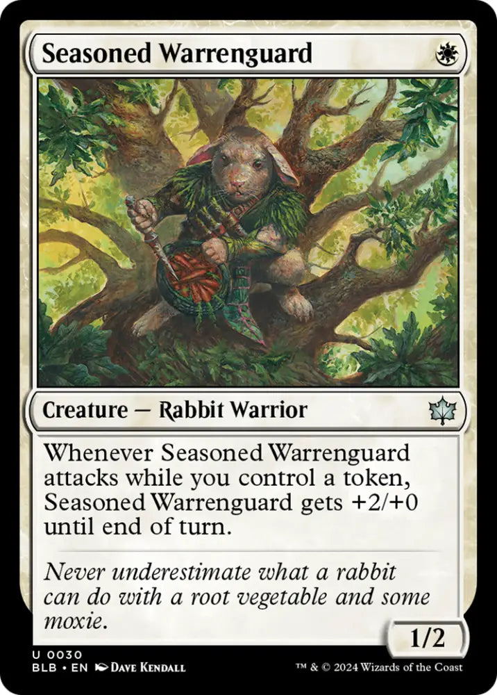 Seasoned Warrenguard [Bloomburrow] - MTG Single