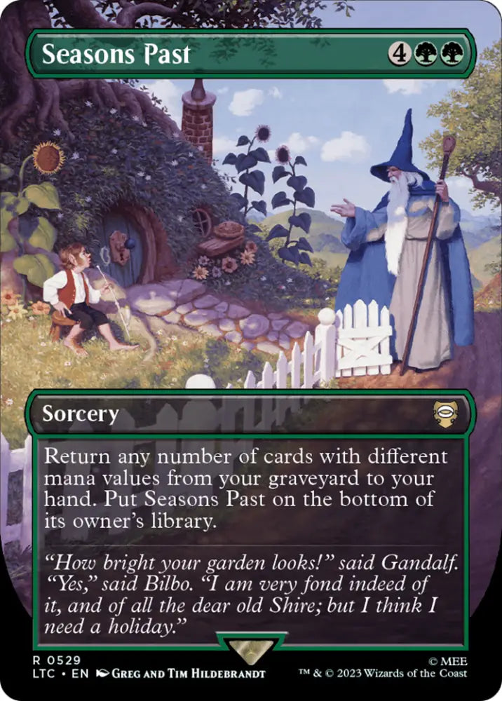 Seasons Past (Borderless) [The Lord of the Rings: Tales of Middle-Earth Commander] - MTG Single