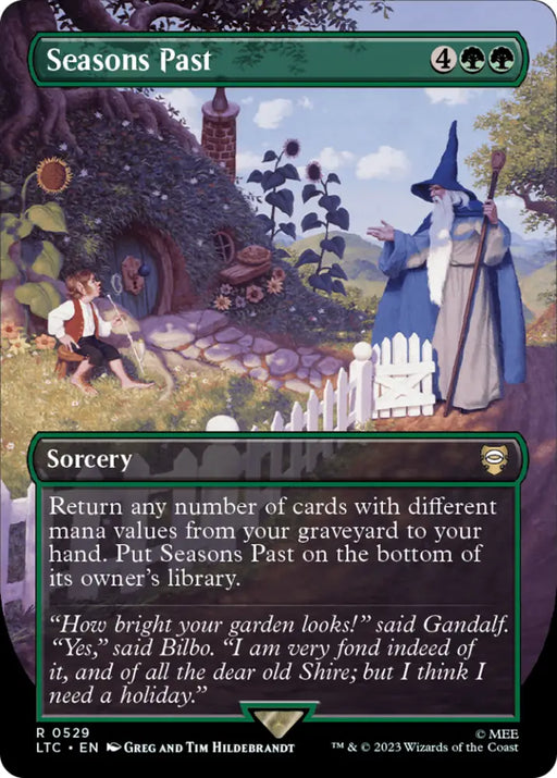 Seasons Past (Borderless) [The Lord of the Rings: Tales of Middle-Earth Commander] - MTG Single