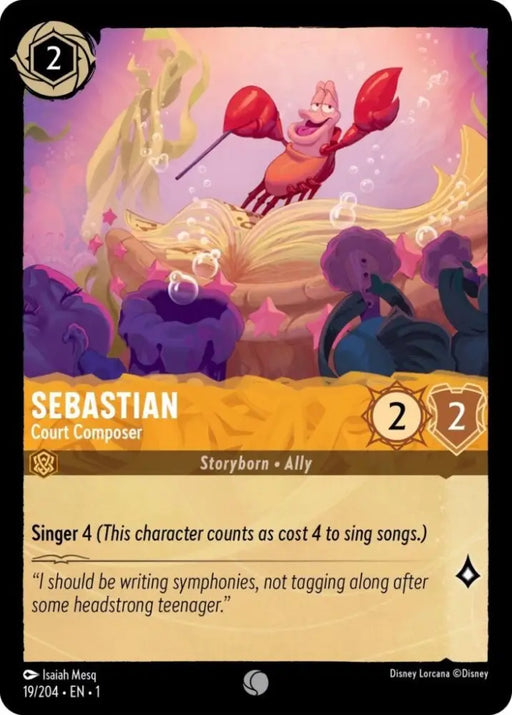 Sebastian - Court Composer (19/204) [The First Chapter] - Lorcana Single