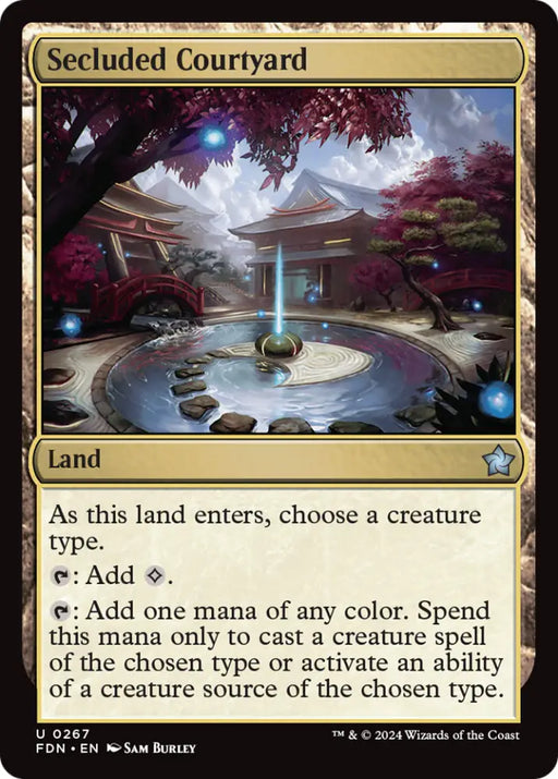 Secluded Courtyard [Foundations] - MTG Single