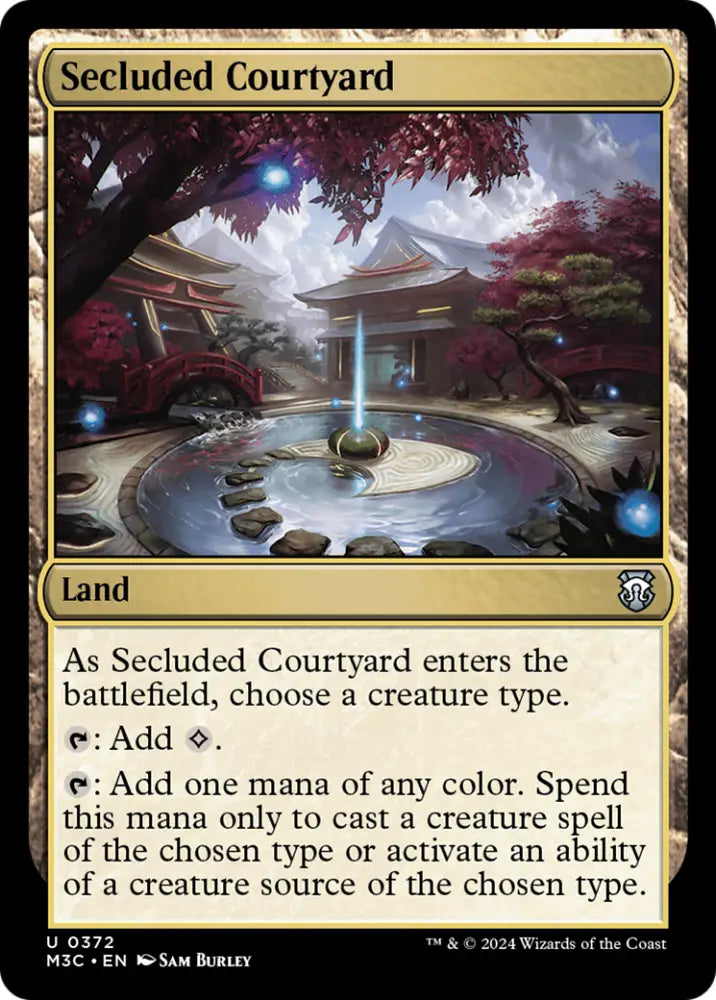 Secluded Courtyard (Ripple Foil) [Modern Horizons 3 Commander] - MTG Single
