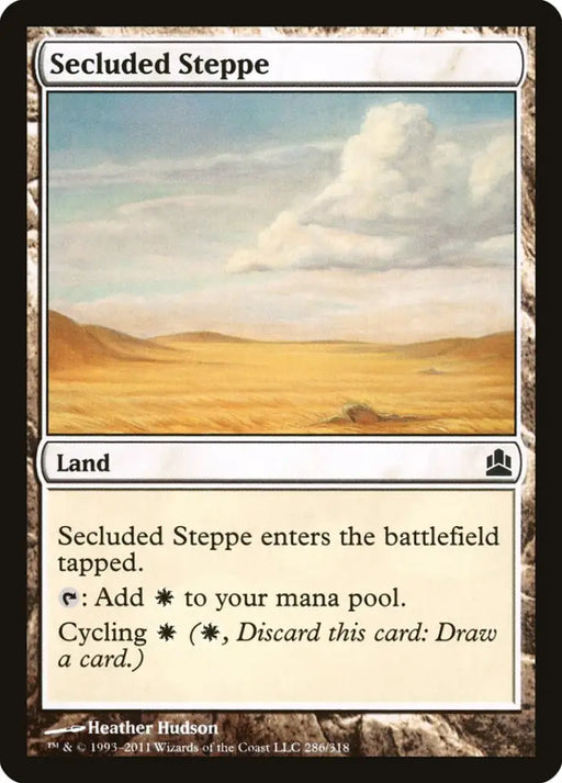 Secluded Steppe [Commander 2011] - MTG Single