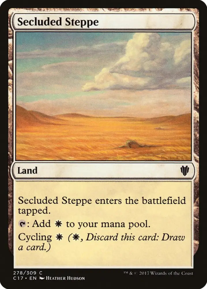 Secluded Steppe [Commander 2017] - MTG Single