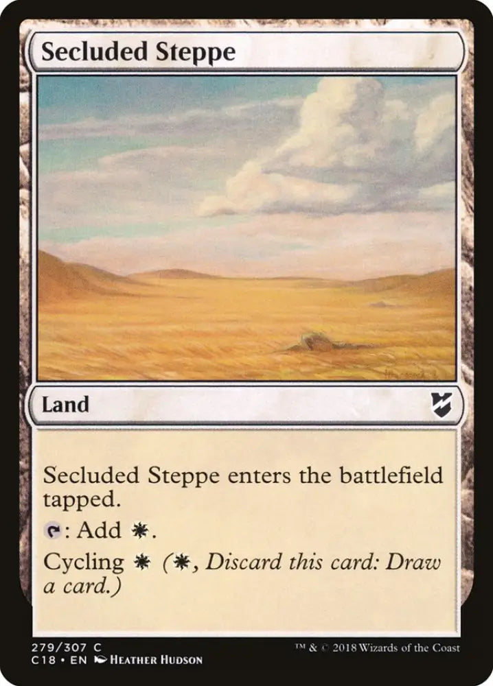 Secluded Steppe [Commander 2018] - MTG Single