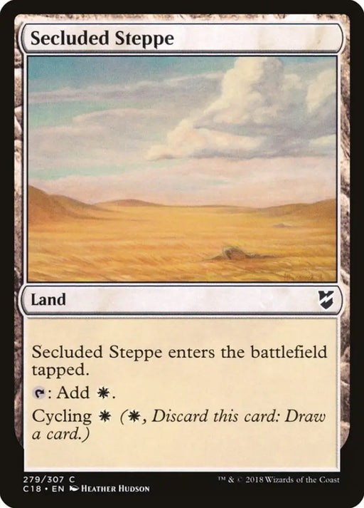 Secluded Steppe [Commander 2018] - MTG Single