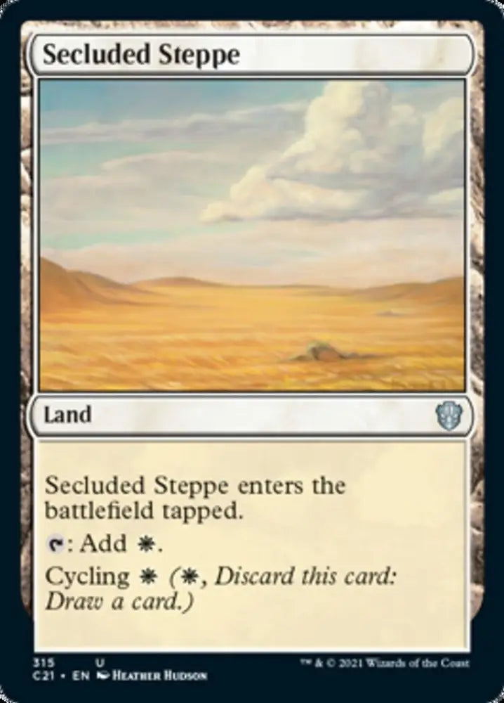 Secluded Steppe [Commander 2021] - MTG Single