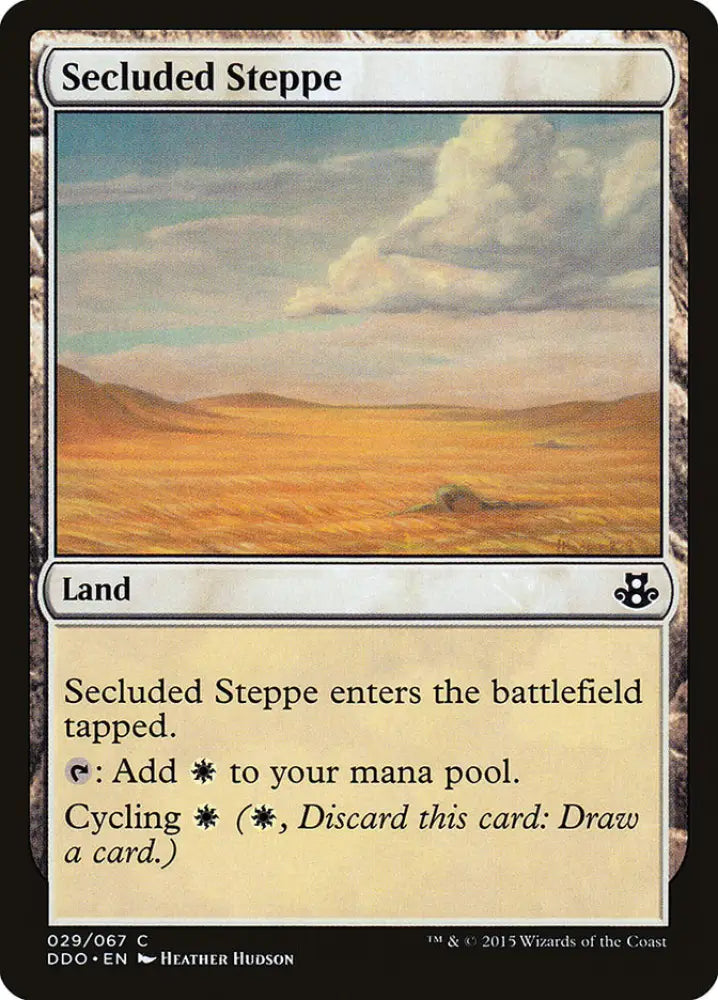 Secluded Steppe [Duel Decks: Elspeth vs. Kiora] - MTG Single
