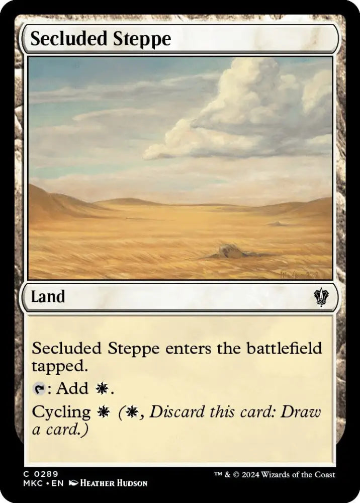 Secluded Steppe [Murders at Karlov Manor Commander] - MTG Single