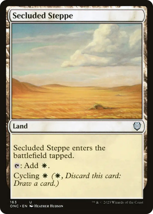 Secluded Steppe [Phyrexia: All Will Be One Commander] - MTG Single