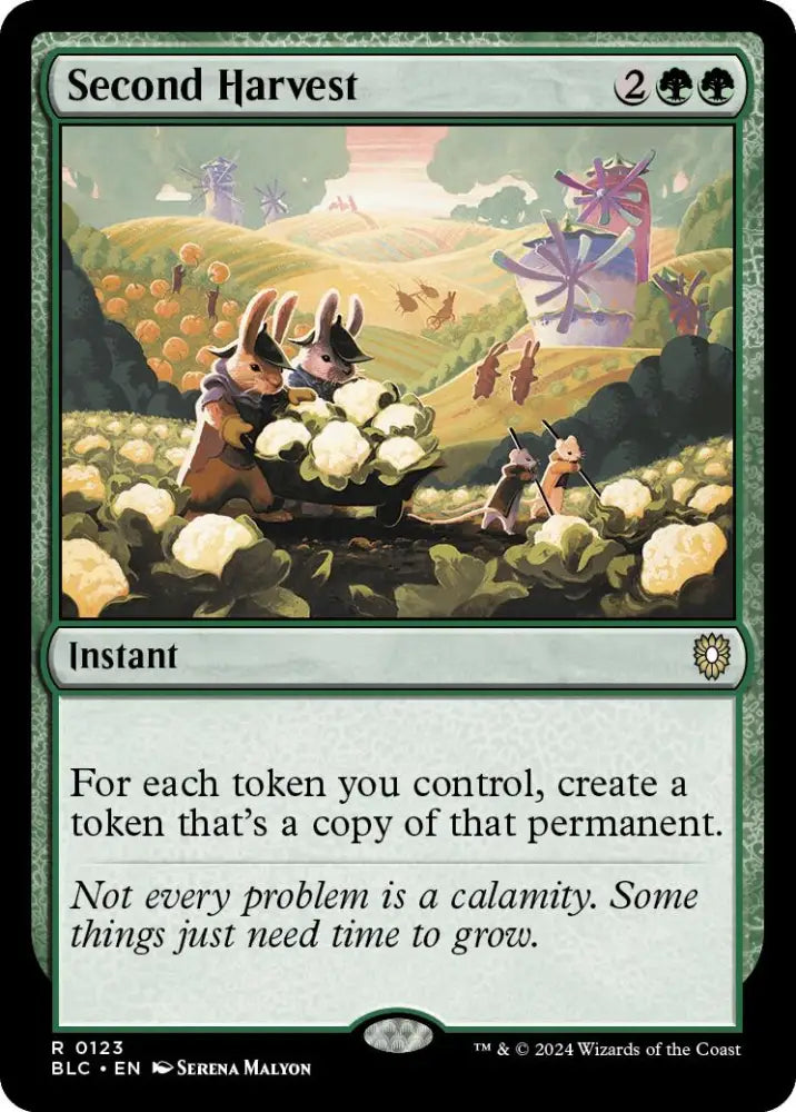 Second Harvest [Bloomburrow Commander] - MTG Single
