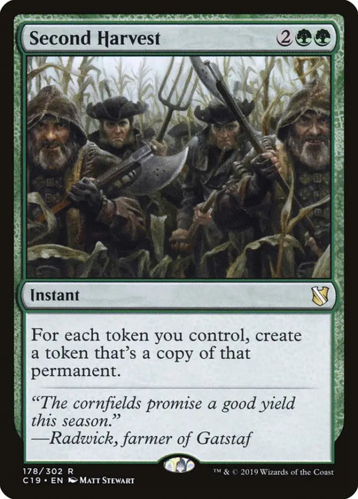 Second Harvest [Commander 2019] - MTG Single