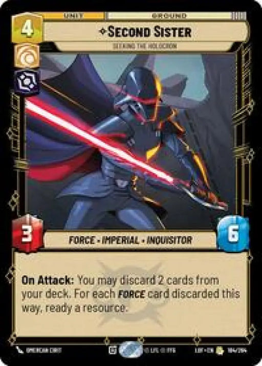 Second Sister - Seeking the Holocron (184/264) [Legends of the Force]