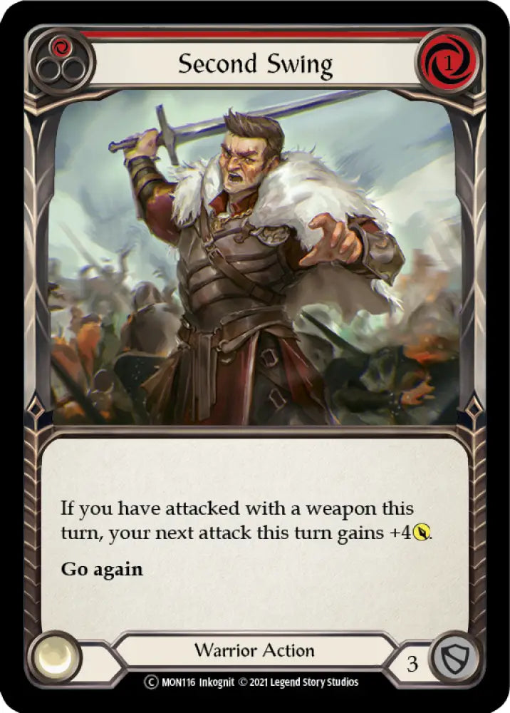 Second Swing (Red) [Monarch Unlimited] Unlimited Rainbow Foil - Flesh And Blood Single