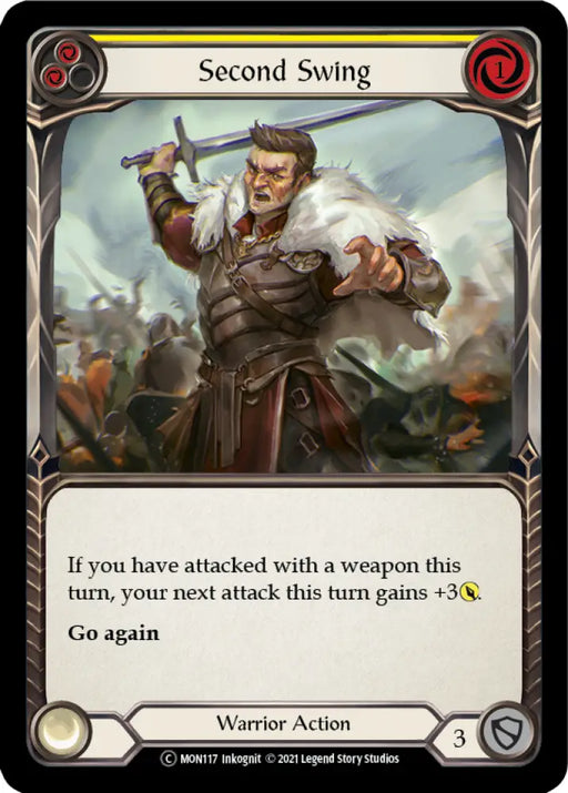 Second Swing (Yellow) [Monarch Unlimited] Unlimited Rainbow Foil - Flesh And Blood Single