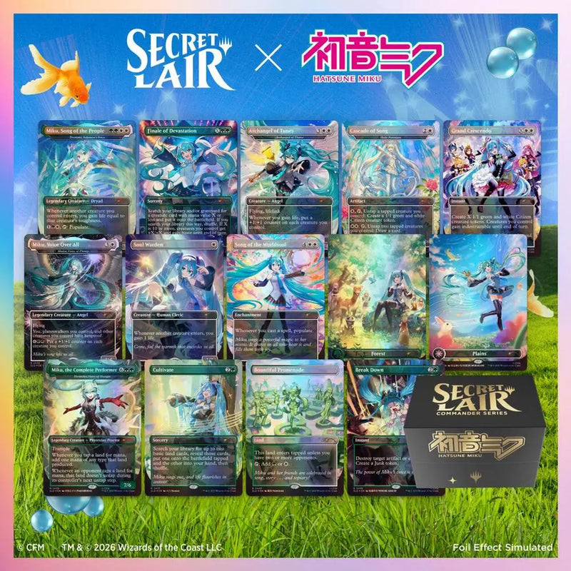 Secret Lair Commander Deck Hatsune Miku - Magic: The Gathering Sealed