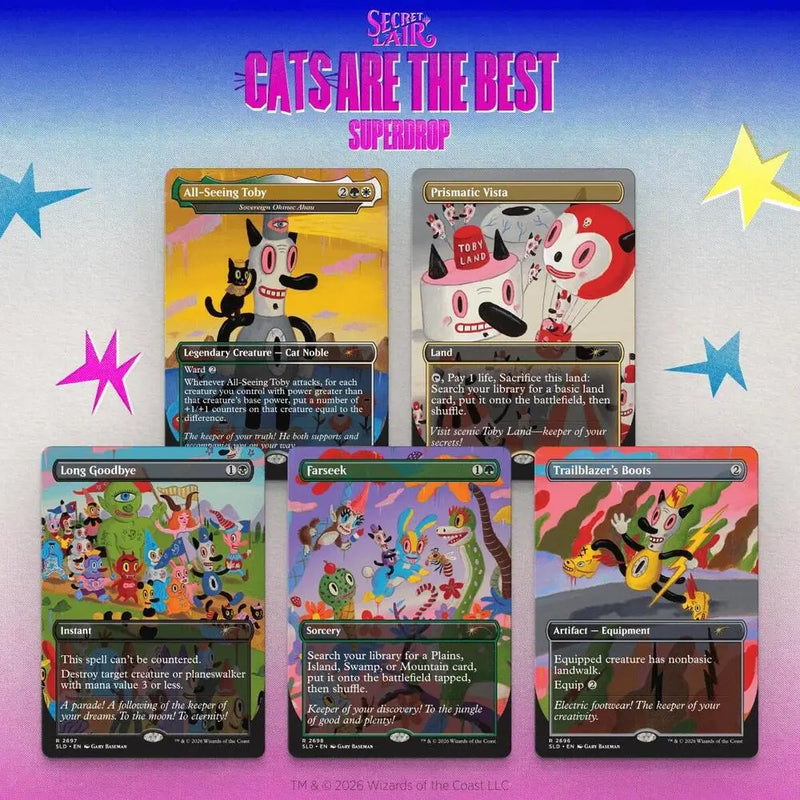 Secret Lair Drop Tobys Journey By Gary Baseman Non Foil Edition - Magic: The Gathering Sealed