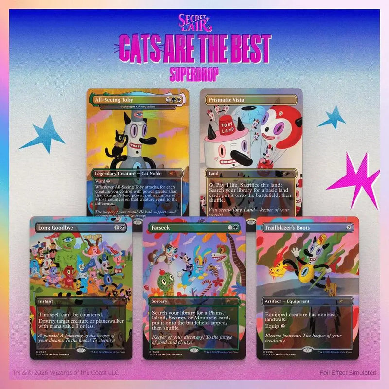 Secret Lair Drop Tobys Journey By Gary Baseman Traditional Foil Edition - Magic: The Gathering Sealed