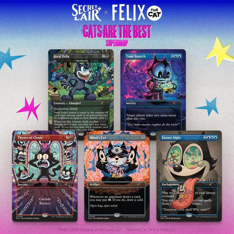 Secret Lair Drop Secret Lair x Felix the Cat Magic Bag of Tricks Non Foil Edition - Magic: The Gathering Sealed