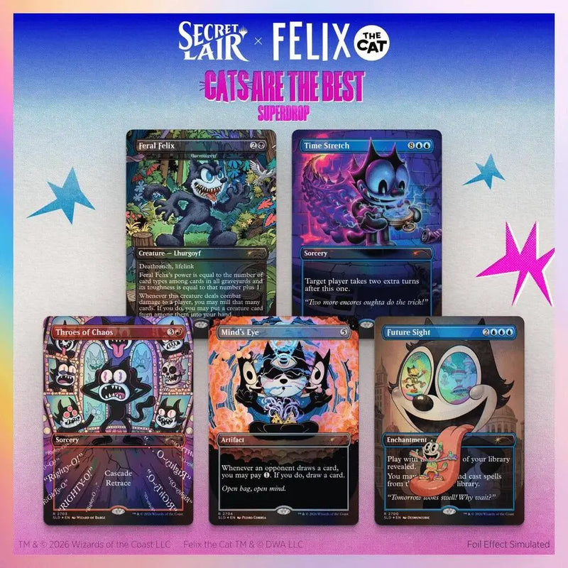 Secret Lair Drop Secret Lair x Felix the Cat Magic Bag of Tricks Traditional Foil Edition - Magic: The Gathering Sealed