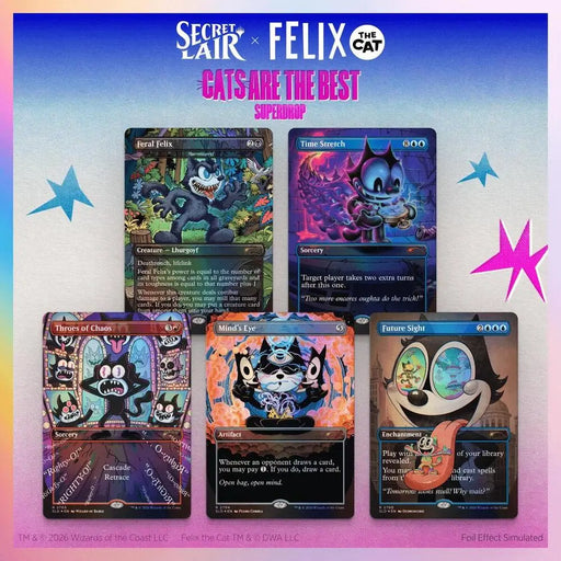 Secret Lair Drop Secret Lair x Felix the Cat Magic Bag of Tricks Traditional Foil Edition - Magic: The Gathering Sealed