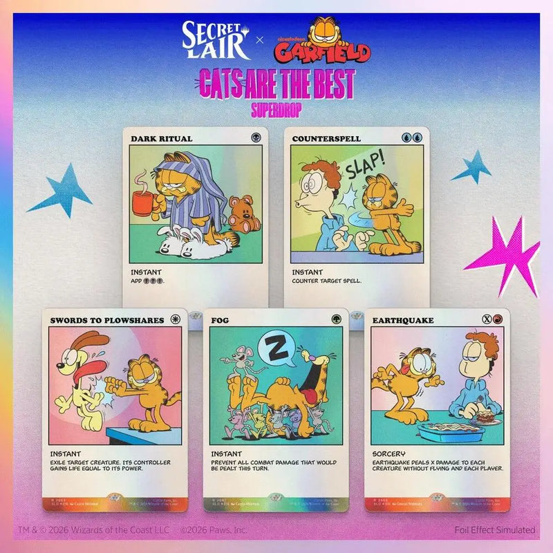 Secret Lair Drop Secret Lair x Garfield As Intended Traditional Foil Edition - Magic: The Gathering Sealed