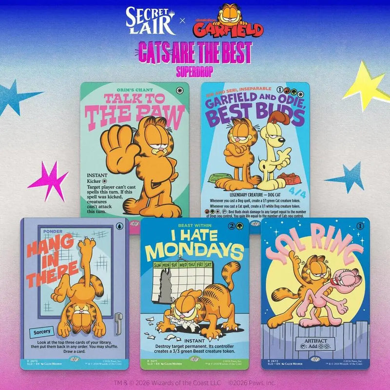 Secret Lair Drop Secret Lair x Garfield Motivationally Challenged Non Foil Edition - Magic: The Gathering Sealed