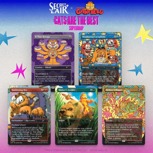 Secret Lair Drop Secret Lair x Garfield Our Only Thought Is To Entertain You Non Foil Edition - Magic: The Gathering