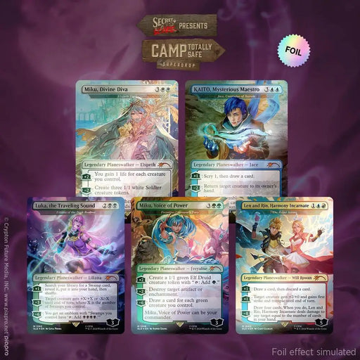 Secret Lair Drop Secret Lair x Hatsune Miku Electric Entourage EN Rainbow Foil Edition - Magic: The Gathering Sealed